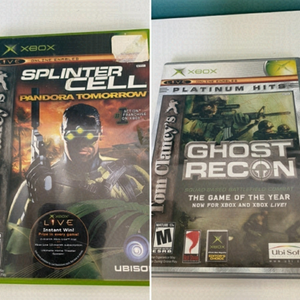 𝅺XBOX Game Lot of 2 Tom Clancy’s Ghost Recon & Splinter Cell Pandoras Tomorrow
